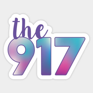 The 917 Area code Sticker